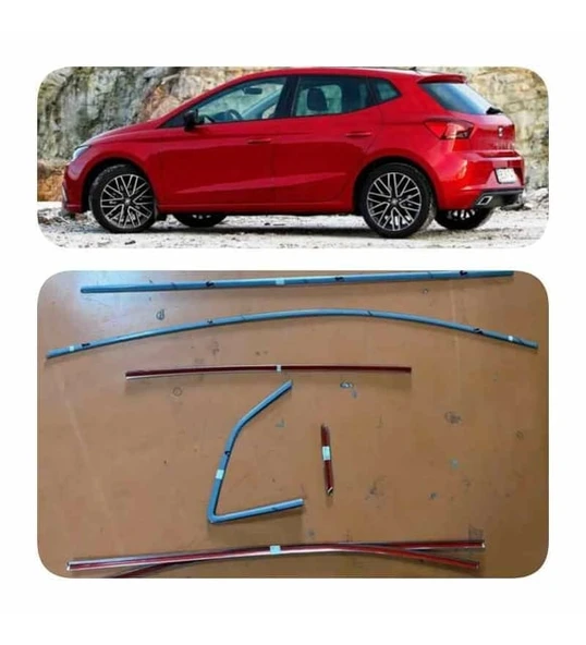 Seat İbiza Krom Cam Çıtası Tam Tur 14 Parça 2017+ Sonrası ürün görseli 1