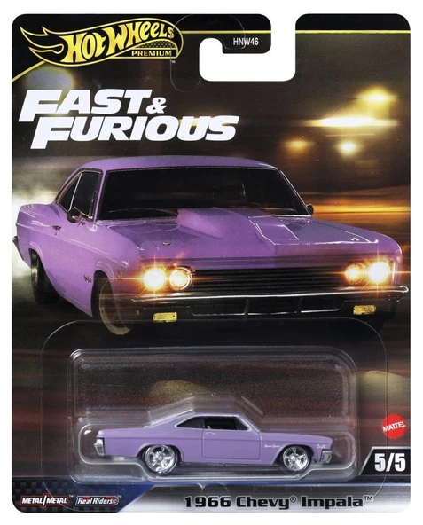 Hot Wheels Fast-Furious Premium Araba 1966 CHEVY IMPALA HNW46 - JBL95 ürün görseli 1