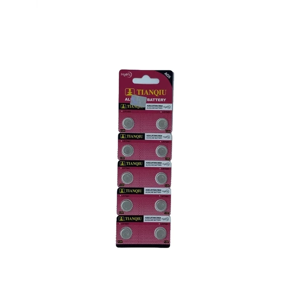 TıanQıu Ag5 Lr754/393 Alkalin 10'lu Düğme Pil ürün görseli 1