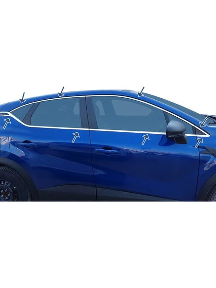 Renault Captur Touch (Açık) Cam Çıtası Tam Tur  16 Parç. 2020+ ürün görseli 1