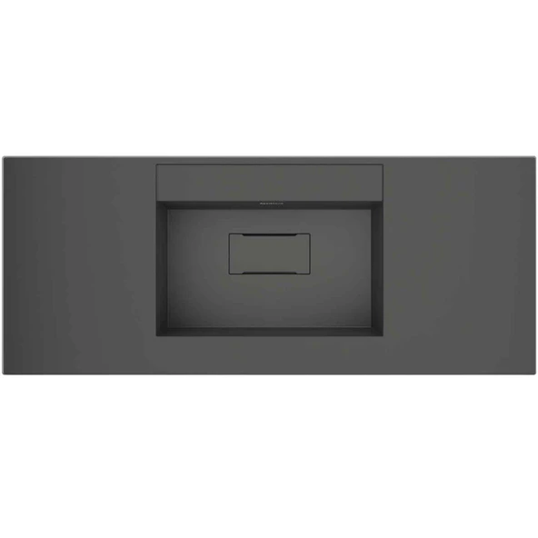 Real Stone Flatstone 60x50 Antrasit Etajerli Granit Banyo Lavabosu ürün görseli 1