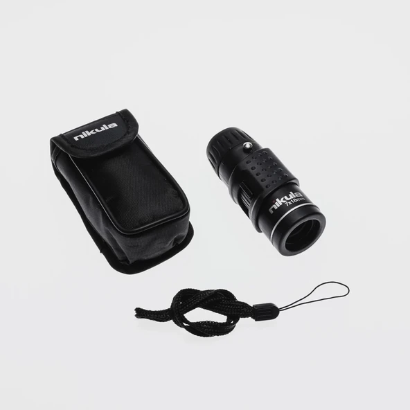 Nıkula 7x18  Avuç Içi  Kauçuk Kaplamalı Hd Optik, Cepte Taşınan Mini Monoküler Dürbün ürün görseli 1