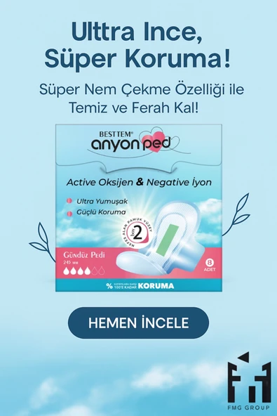 BESTTEM ANYON PED (GÜNDÜZ) – ULTRA INCE VE SÜPER NEM ÇEKME ÖZELLİĞİ | 8 ADET ürün görseli 1
