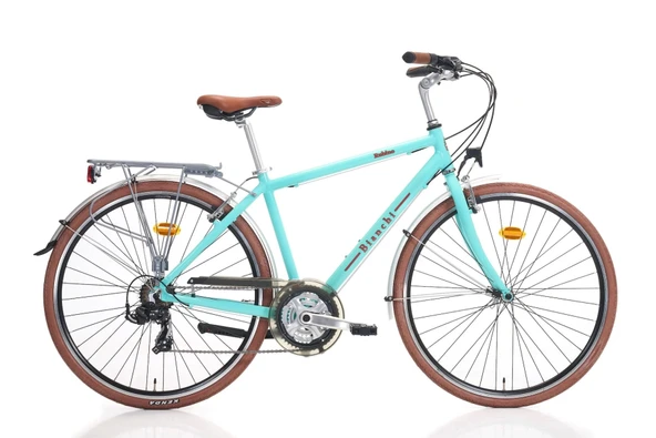 Bianchi Rubino Gent V Fren 21 Vites 28 Jant Şehir Bisikleti LK Celeste 47 Kadro ürün görseli 1