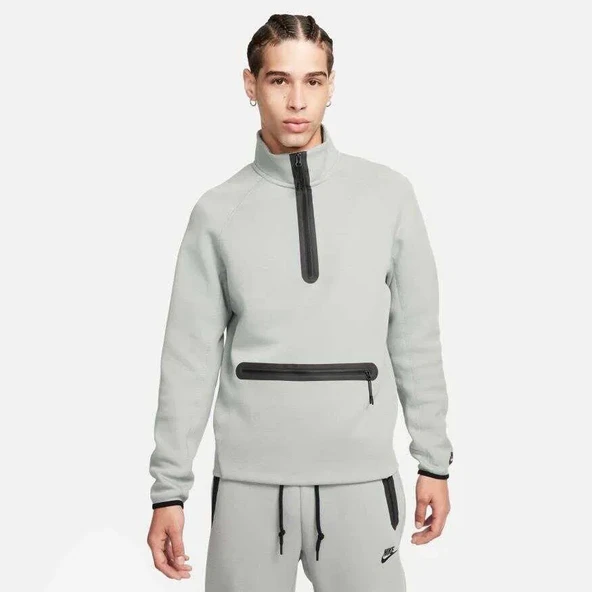 Tech Fleece Half Zip Top Erkek Sweatshirt FB7998-010 ürün görseli 1