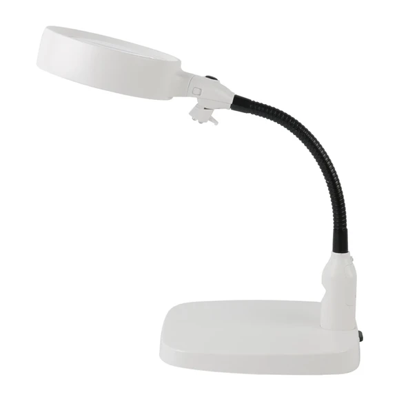 Masaüstü 10x Led Işıklı Büyüteç Okuma El Sanatları Onarım Büyüteç 7765 ürün görseli 1