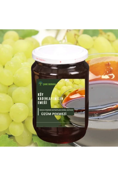 Üzüm Pekmezi Odun Ateşinden Köy Kadınlarımızın Emeğiyle 800 gr ürün görseli 1