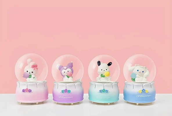 Kuromi Işıklı Kar Küresi 9 Cm Alk3398 ürün görseli 1