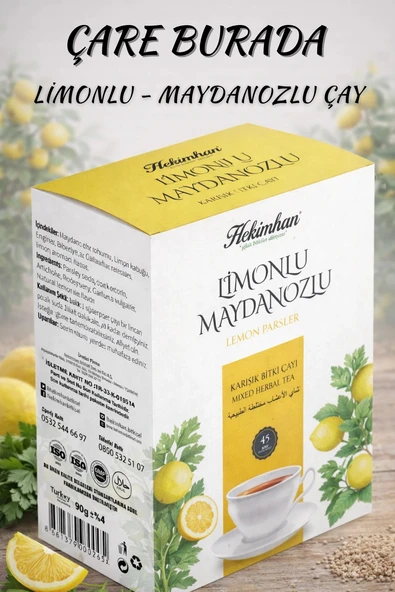 Limonlu & Maydanozlu Karışık Bitki Çayı (45'li Süzen Poşet) ürün görseli 1