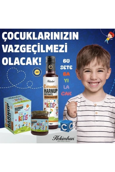 C vitaminli Harnup ekstraklı çocuk macunu ve pekmezi ürün görseli 1