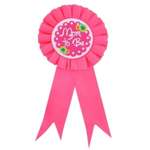 Mom To Be Yazılı Rozet Pembe Renk ürün görseli 1
