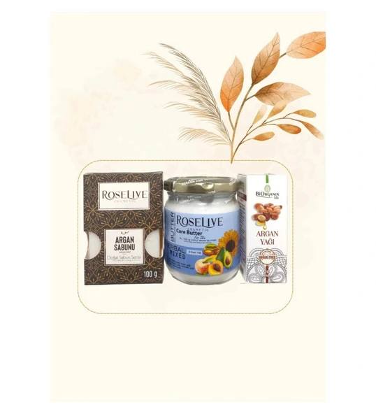 Argan Sabunu+ Cilt Butter +Argan Yağı ürün görseli 1