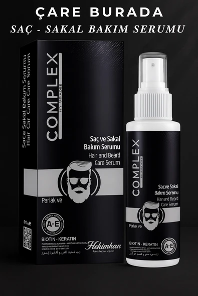 Biotin & Keratin Saç Ve Sakal Bakım Serumu 125 Ml (Parlak & Gür) ürün görseli 1