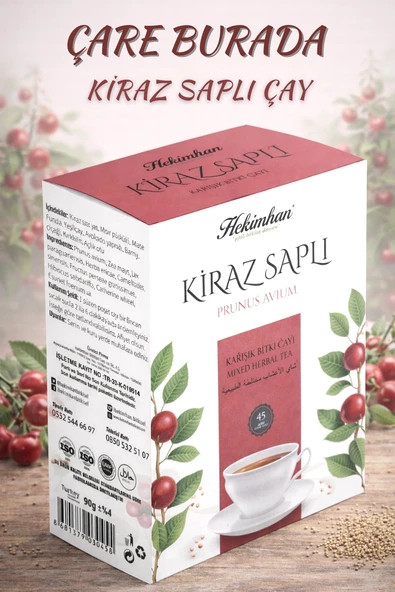 Kiraz Saplı Karışık Bitki Çayı (45'li Süzen Poşet) ürün görseli 1
