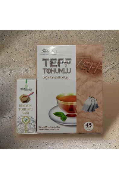 Teff Tohumlu Çay + Kimyon Tohumu Yağı ürün görseli 1