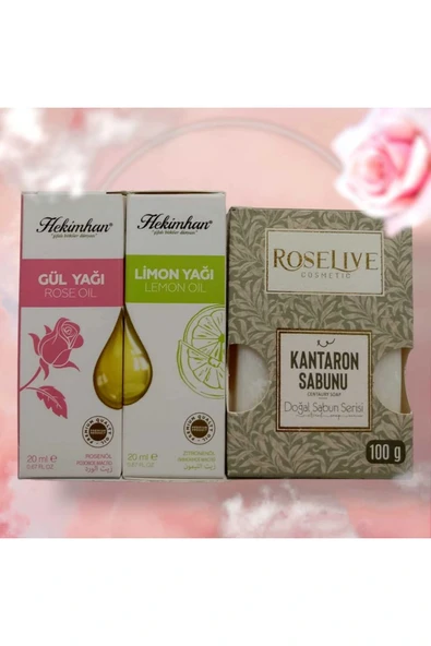 Gül Yağı+ Limon Yağı +Kantaron Sabunu ürün görseli 1