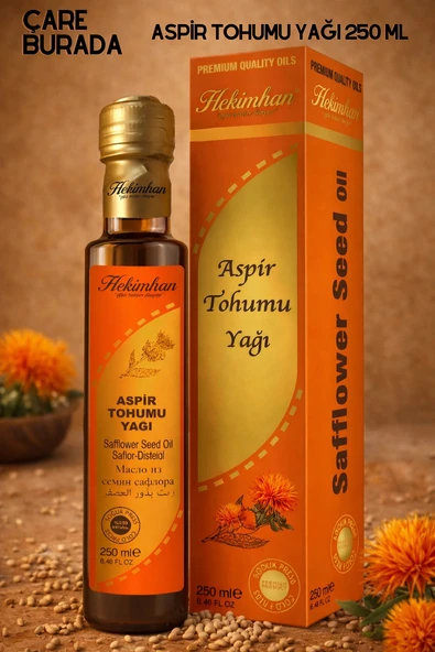 Hekimhan - Aspir Tohumu Yağı 250 Ml (Soğuk Sıkım) ürün görseli 1