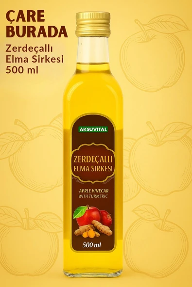 Zerdeçal Ekstraktlı Elma Sirkesi 500 ml ürün görseli 1