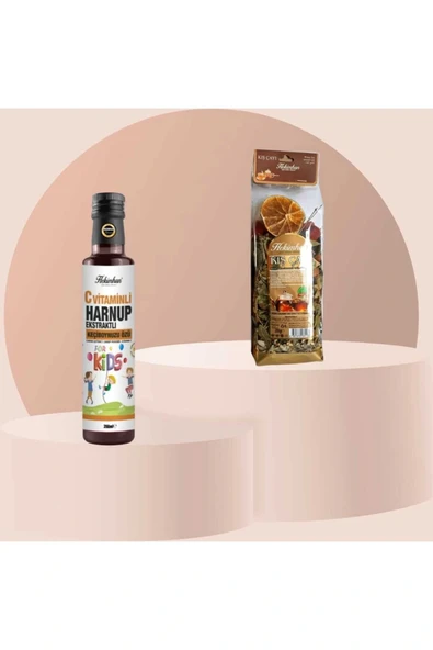 C Vitaminli Harnup Extraktlı Keçiboynuzu Özü 350 gr ve Kış Çayı 200 gr ürün görseli 1
