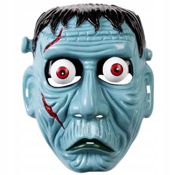 Frankenstein Temalı Sallanan Oynar Gözlü Maske ürün görseli 1