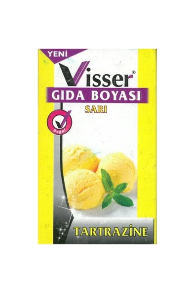 Gıda Boyası Sarı 1 Paket Vısser ürün görseli 1