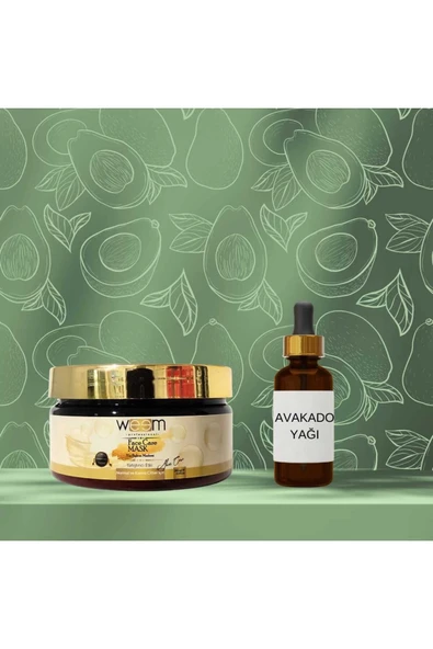Avakado Yağı 20 ml + Yatıştırıcı Etki Yüz Bakım Maskesi ürün görseli 1
