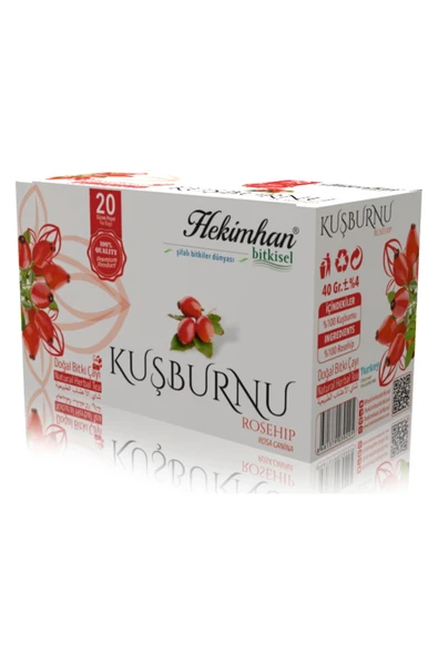 Kuşburnu Çay 20 Süzen Poşet ürün görseli 1