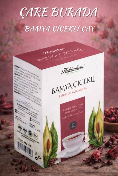 Bamya Çiçekli Karışık Bitki Çayı (45'li Süzen Poşet) ürün görseli 1