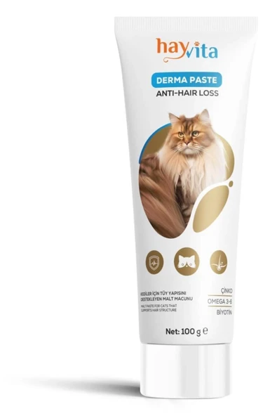 Derma Paste Anti Hair Loss - Kediler Için Tüy Yapısını Destekleyen Macun ürün görseli 1