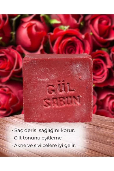 Gül Sabunu Nemlendirici Doğal El Yapımı ürün görseli 1