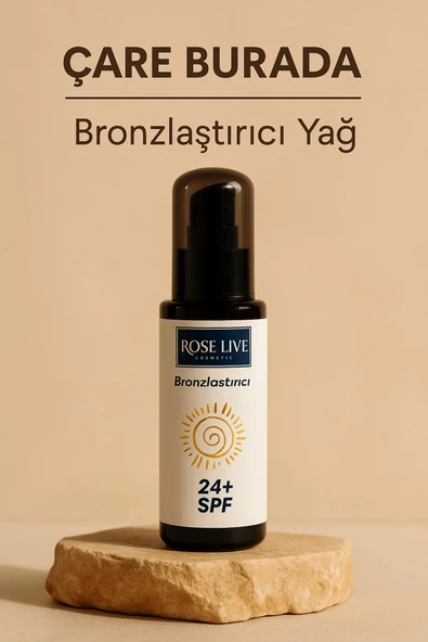 Roselive - Bronzlaştırıcı Yağ 100 Ml (24+ SPF) ürün görseli 1