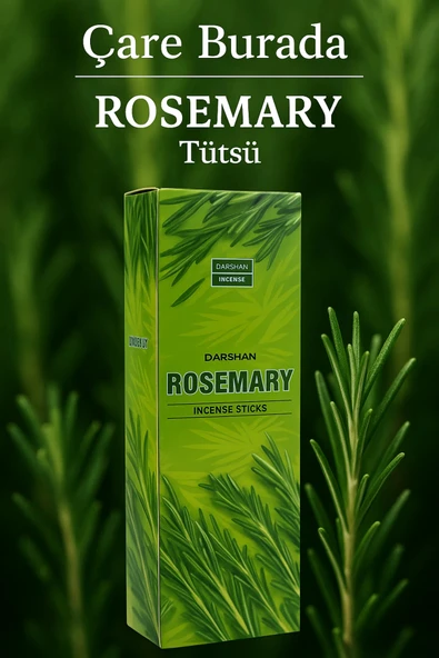 Darshan Incense - Rosemary 20'li Çubuk Tütsü (Biberiye) ürün görseli 1