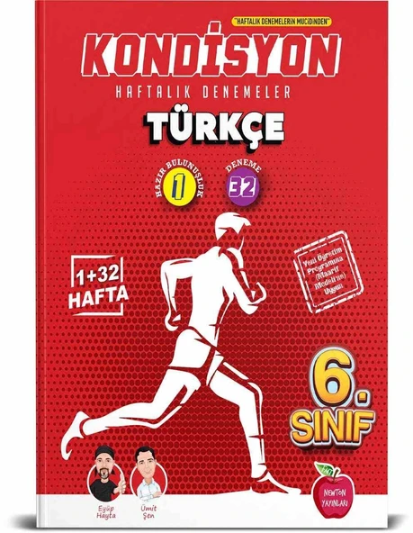 Newton 6.Sınıf Kondisyon Türkçe Haftalık Kazanım Denemeleri 33 Hafta ürün görseli 1