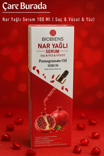 Biobiens - Nar Yağlı Serum 100 Ml (Saç & Yüz & Vücut) ürün görseli 1