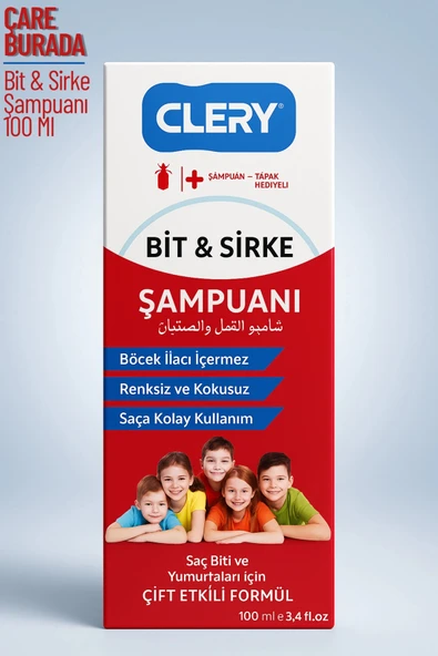 Clemy - Bit & Sirke Şampuanı 100 Ml (Tarak Hediyeli) ürün görseli 1