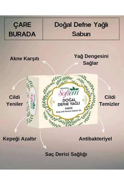 Doğal Defne Yağlı Sabun ürün görseli 1