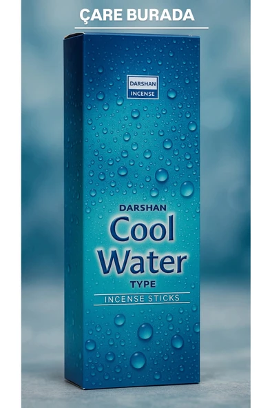 Darshan Incense - Cool Water 20'li Çubuk Tütsü ürün görseli 1