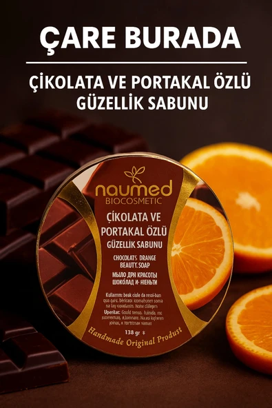 Naumed Biocosmetic - Çikolata & Portakal Özlü Güzellik Sabunu ürün görseli 1