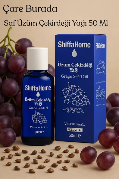 Üzüm Çekirdeği Yağı 50 Ml (Haricen & Dahilen Kullanıma Uygun) ürün görseli 1