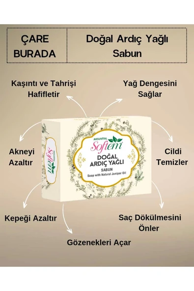 Doğal Ardıç Yağlı Sabun ürün görseli 1