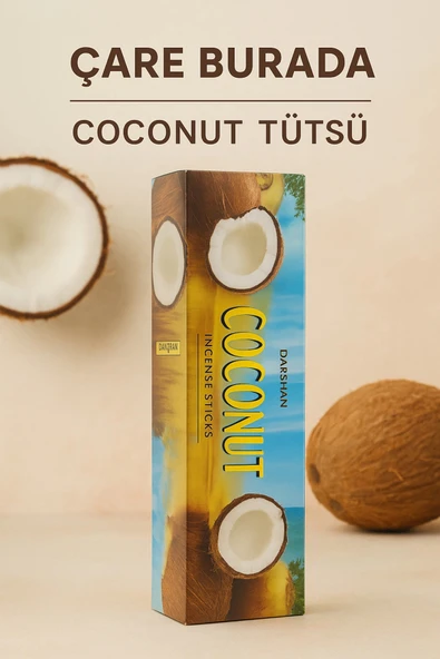 Darshan Incense - Coconut Çubuk Tütsü (20'li) ürün görseli 1