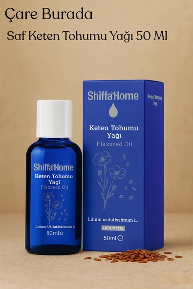 Saf Keten Tohumu Yağı 50 Ml (Haricen & Dahilen Kullanıma Uygun) ürün görseli 1