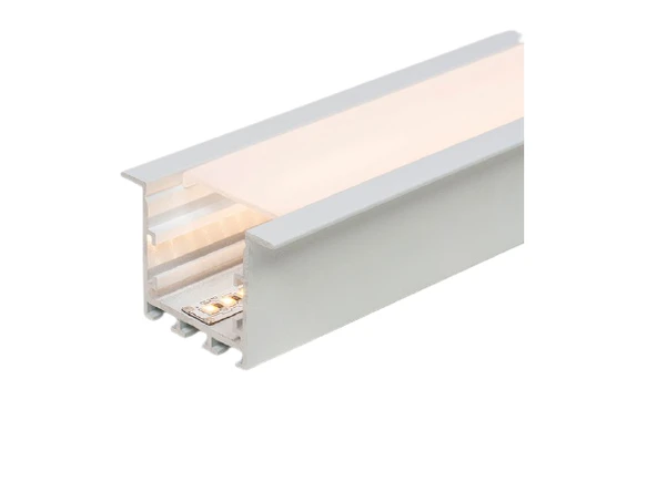 LED Kanal Profil Alüminyum Sıva Altı Kasa 1 Metre 2270 SA 85x40mm Opak Pleksi Yan Kapak ve Montaj Yayı Dahil ürün görseli 1