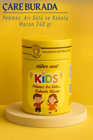 Kids Macun 240 gr (Pekmez, Arı Sütü & Kakao) ürün görseli 1
