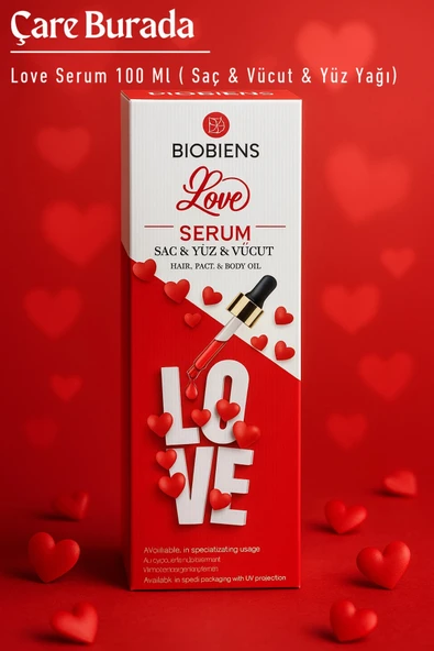 Biobiens - Love Serum 100 Ml (Saç & Yüz & Vücut Yağı) ürün görseli 1