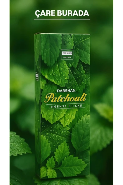 Darshan Incense - Patchouli 20'li Çubuk Tütsü (Paçuli) ürün görseli 1