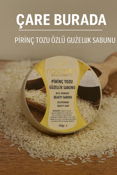 Naumed Biocosmetic - Pirinç Tozu Özlü Güzellik Sabunu ürün görseli 1