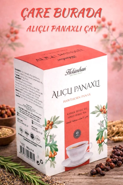 Alıçlı Panaxlı Bitkisel Çay (45'li Süzen Poşet) ürün görseli 1