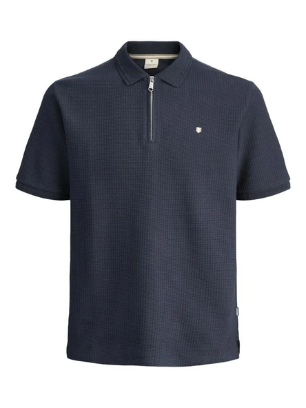 Jack Jones Bluceron Regular Fit Fermuarlı Erkek Polo Yaka Tişört 12284397 ürün görseli 1