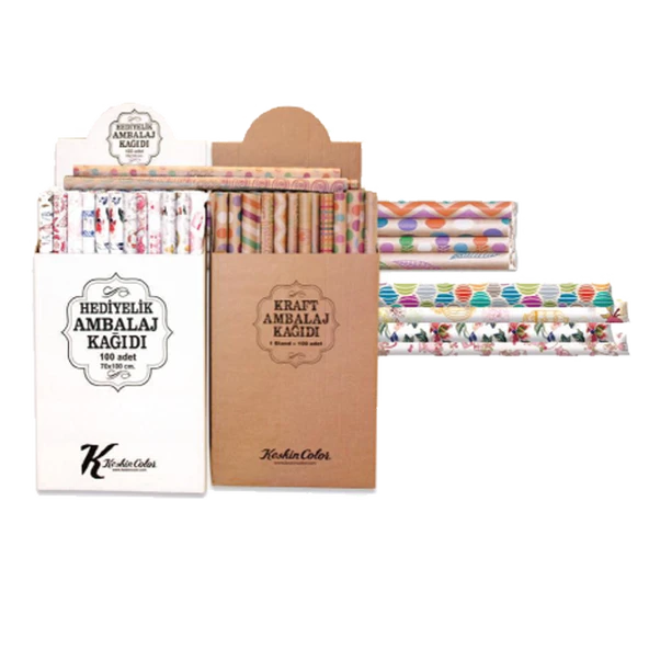 Keskin Color Ambalaj Kağıdı (100 lü) Kraft Tekli Rulo 70x100 100351-99 ürün görseli 1
